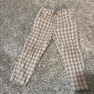 H&M Brown Plaid Kids Casual Bottoms